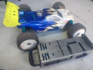 Mugen Seiki MBX5T Nitro Truggy RC Car 1/8 scale with spare parts