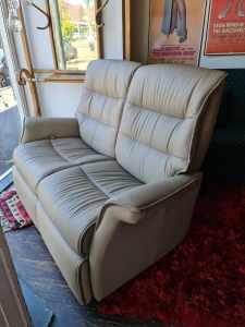 Two Seater Reclining Couch Sofa Settee Leather IMG Norway