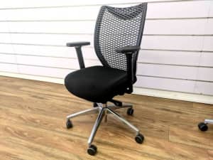 Ergonomic Work Chair - Lumber Support, Tilt, Height, Armrest Adjustabl