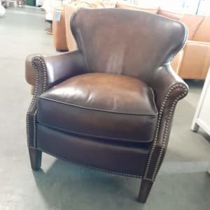 NEW ANGELY ARMCHAIR LEATHER RRP $1899