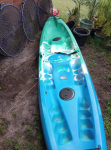 DoublebPaddle Ocean Kayak with all the gear