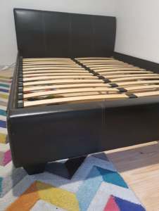 Queen size bed and mattress