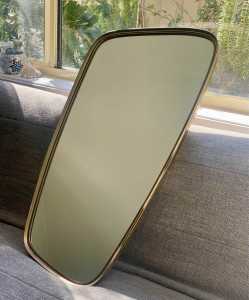 MCM solid brass asymmetrical mirror 