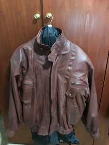 Mans leather jacket