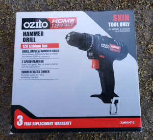 Ozito 12V 2 speed Impact Hammer Drill Tool only