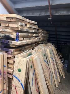 Free used untreated pine boards