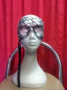 Black and Silver Spiderweb Mask Adelaide