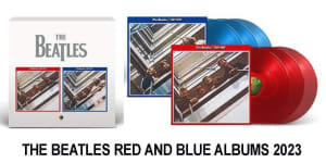 The Beatles 2023 Red and Blue 6 LP Colored Vinyl Box Set.