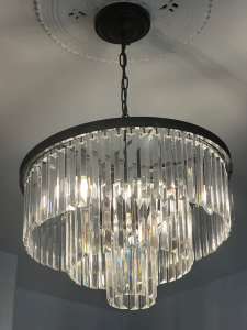 Crystal ceiling light. 3 layer
