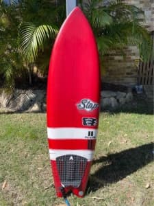 Howie Shapes Gutless Fish 6.0” custom surfboard with bag