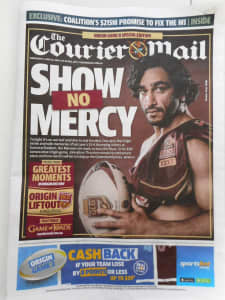 Qld State of Origin 2016 souvenir liftout Game 2 Maroons History Wally
