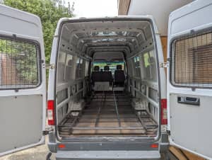 Mercedes Sprinter False Floor, Ramp, Steel Bulkhead & Window Guards