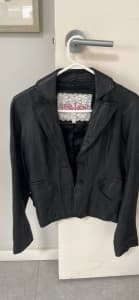 Leather jacket size 8 $20