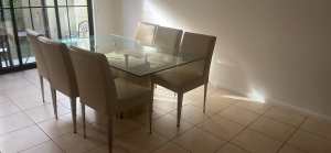 Dining set with 6 chairs