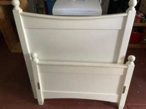 Free white wooden bed frame