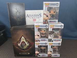 Assassins Creed Memorabilia Bundle, Pop Vinyls, Collectables etc