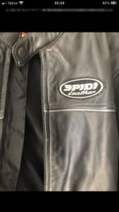 Iconic Spidi / Ducati Italian Made Leather Motorcycle Jacket
