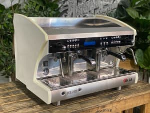 WEGA POLARIS TRON 2 GROUP WHITE ESPRESSO COFFEE MACHINE