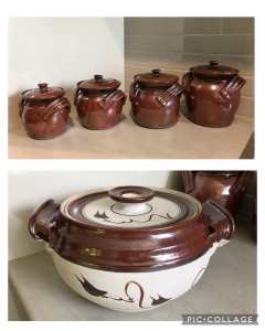 Handmade pottery , $50 each set