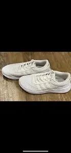 Ladies white adidas shoes