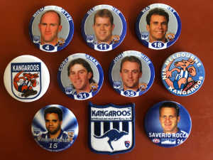 AFL Kangaroos 1990s player badges