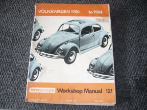 volkswagen 1200 work shop manual  very rare