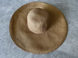 H&M Wide brim natural summer hat small size