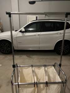 Clothes Rack with clothes bags