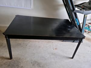 Laura Ashley Black Timber Table w extension