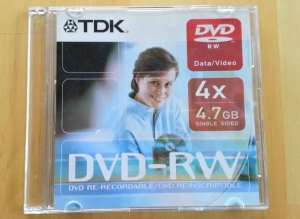 NEW Re-recordable DVD-RW discs - 4.7GB - create a digital album