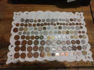 120 Vintage Coins Australian Penny & 1/2 Penny World Coins