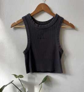 Abrand Jeans Top in Charcoal