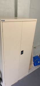 Metal storage cabinets, perfect for garage or workshop