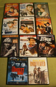 DVDs JOHN WAYNE Bulk 11 Films All Region 1 DVD