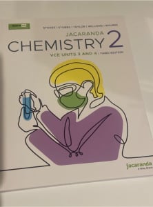 jacaranda chemistry unit 3/4 textbook
