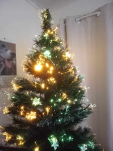 Fire-optic Christmas tree decorations