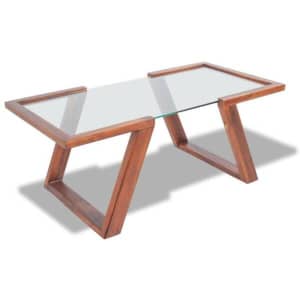vidaXL Coffee Table Solid Acacia Wood Brown（SKU:243269）
