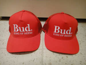 NEW - Budweiser BUD King of Beers Cap (one size fits all) 2 for $15