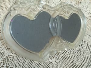 MIKASA DOUBLE HEART PICTURE/PHOTO FRAME 28CM WIDE 18.5CM HIGH