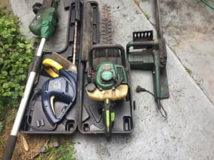 Hedge trimmer chainsaws