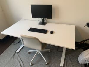Sit/stand large IKEA desk