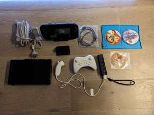 Wii U Console with 3 Games plus Accessories