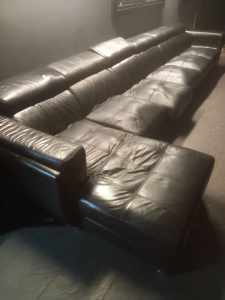 Loung set leather 8 seater