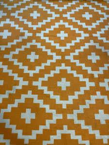 Orange & Beige carpet