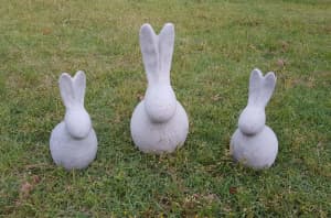Concrete Rabbit Garden Ornaments Statues