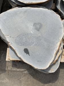 Bluestone stepping stones / rounds 600-800mm diameter x 30mm - $58 ea