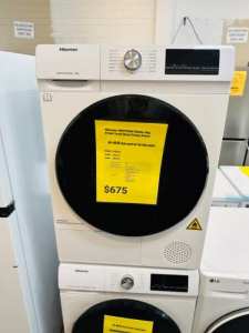 HISENSE 9KG Heat Pump Dryer Never Used unit 1 YEAR WARRANTY
