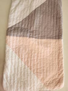 Adairs quilted pillow slips x 2 - as new