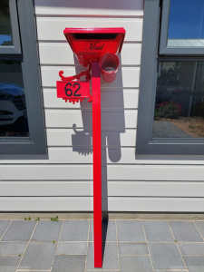 Letter Box - New, Custom made, Post Office Red