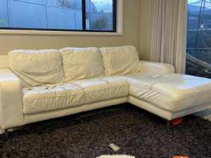Nick scali sofa set- need gone asap, leather ripped frame fine- FREE